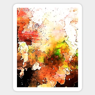 Meadow. Colorful Haze With Spots Abstract Art Expression Sticker